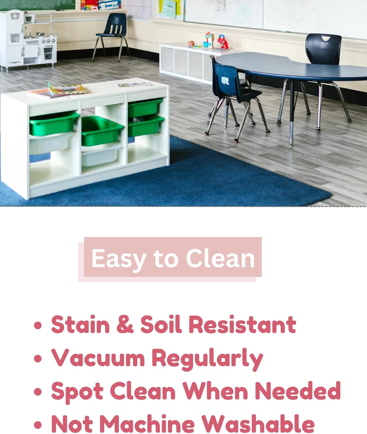 KOECKRITZ Soft and Colorful Kids Classroom Area Rugs (Passes Flammability Pill Test) Many Sizes and Bright Colors to Select from (12' Round, Glamour)