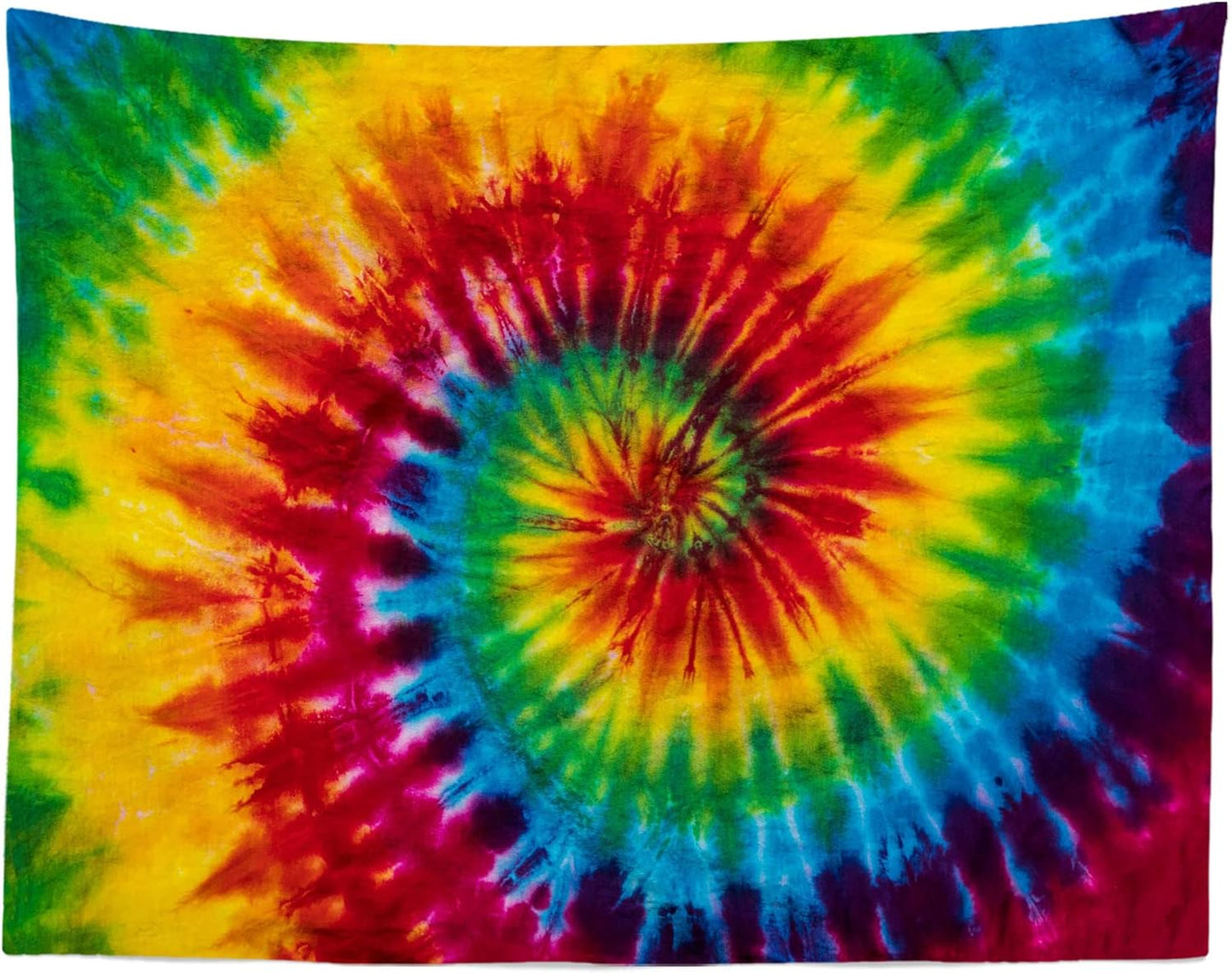 Loccor 15x8ft Tie Dye Tapestry Colorful Red Blue Yellow Green Orange Purple Retro Abstract Psychedelic Swirl Wall Hanging for Living Room Bedroom Dorm Home Decor (Pattern Painted on Polyester Fabric)