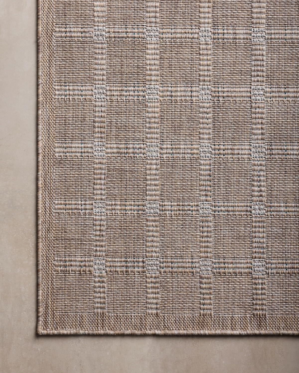 Loloi Amber Lewis Topanga Collection TOP-01 Natural/Bone 9'-2" x 12'-0" Indoor/Outdoor Area Rug
