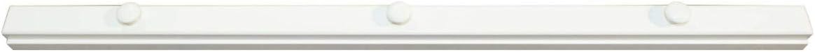 Quilt Hanger for Wall - Amish Made Wooden Display Rack - Rustic Tapestry Hangers for Quilts & Rugs - Maple Wood, White Paint, 60' Long