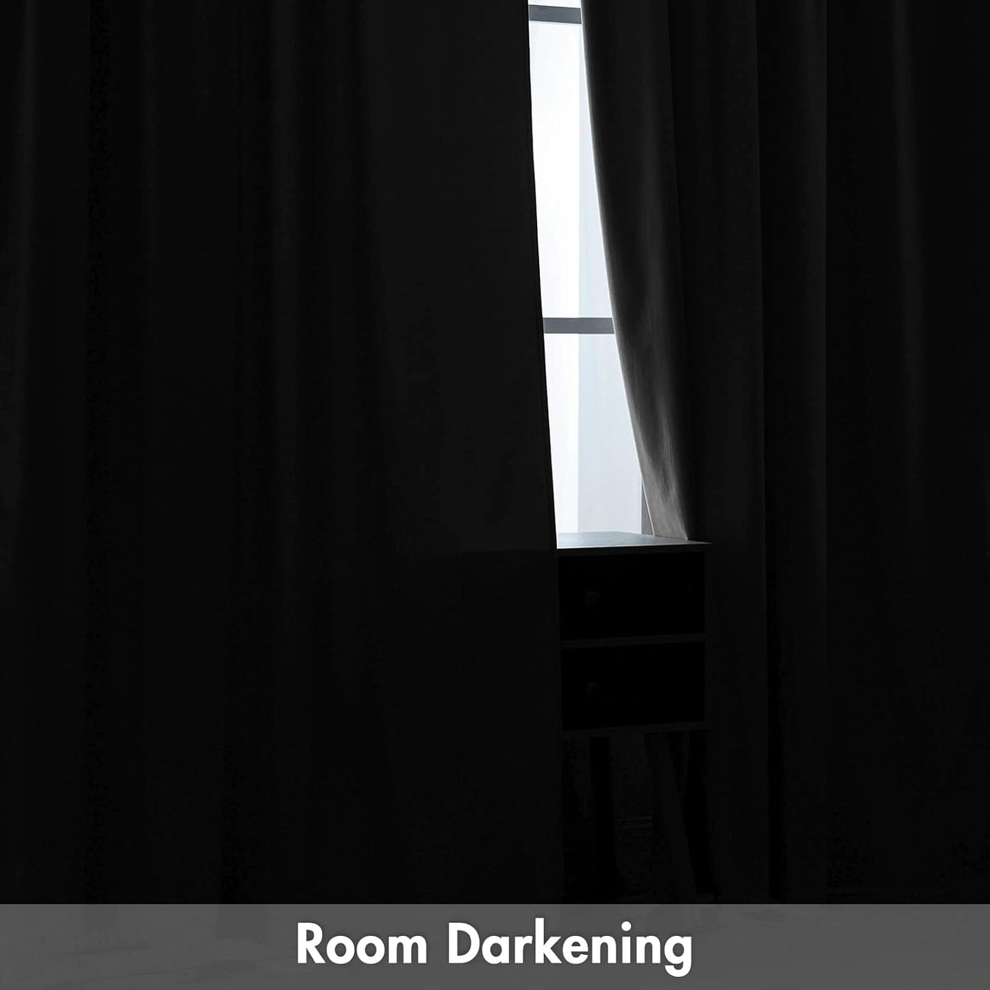 MIULEE Greyish White Velvet Curtains Thermal Insulated Blackout Curtain Drapes for Bedroom Living Room Darkening 72 Inches Long Curtains Panels Rod Pocket Set of 2