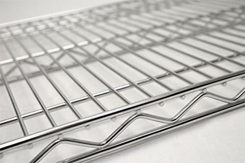 Omega Products Corporation 14" Deep x 54" Wide x 20" High Chrome Mobile Dunnage Rack