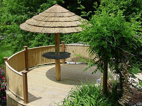 Backyard X-Scapes Natural Rolled Bamboo Fence 1in D x 4ft H x 8ft L