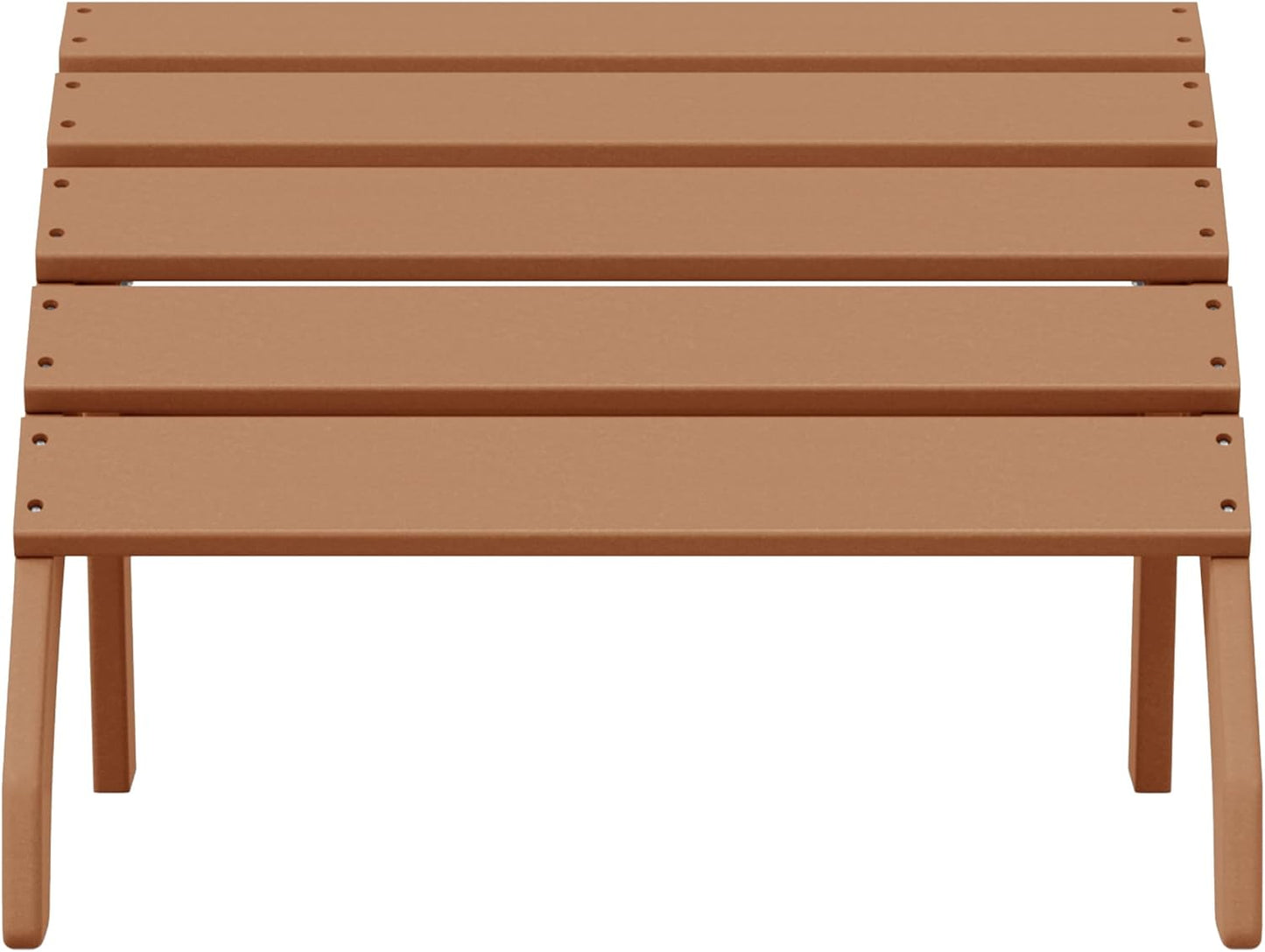 WestinTrends Dylan Outdoor Patio HDPE Adirondack Ottoman Footrest, Teak
