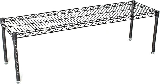 Omega Products Corporation 30" Deep x 72" Wide x 20" High Black Mobile Dunnage Rack