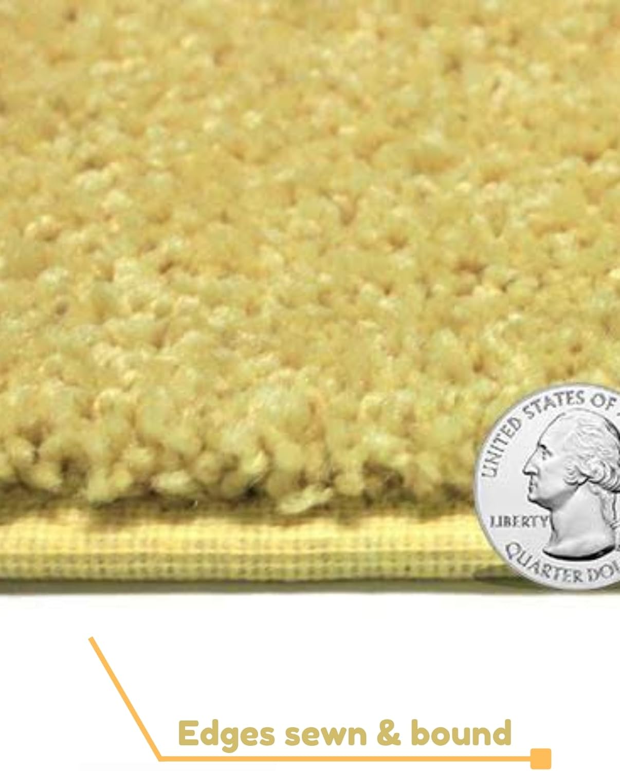 KOECKRITZ Soft and Colorful Kids Classroom Area Rugs (Passes Flammability Pill Test) Many Sizes and Bright Colors to Select from (5' x 8', Lemon)
