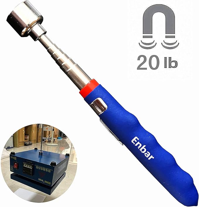 20lbs Magnetic Telescoping Pick Up Tool for Small Metal Tools Extendable Extends from 7 to 31 in / 185-762mm,Useful for Hard-to-Reach Picking Tool,for Men, DIY Handyman, Father/Dad, Husband.