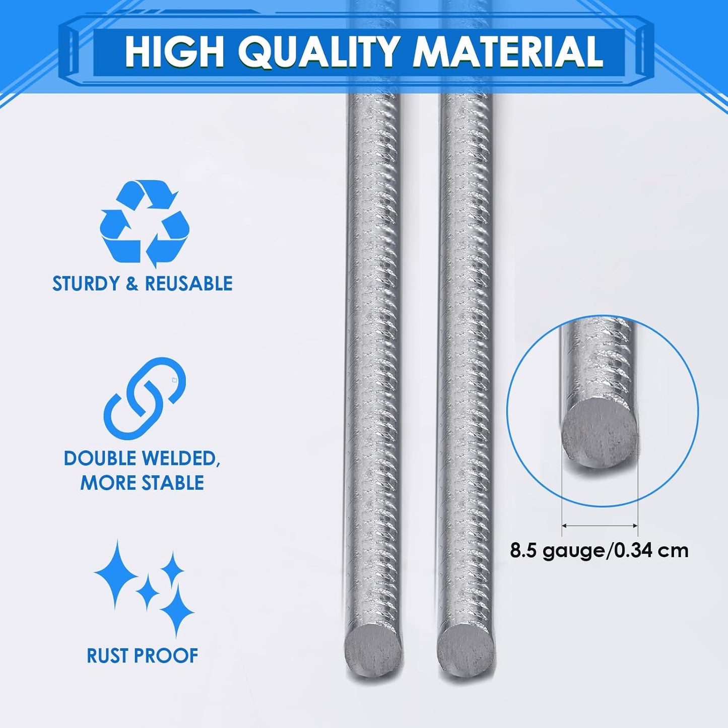 200 Pcs H Stakes for Yard Signs 24'' x 10'' Metal Heavy Duty H Frame Lawn Wire Stakes Weatherproof Metal Sign Holder Bulk for 4mm 5mm Corrugated Signs Board Guidepost Yard House Garden Decor