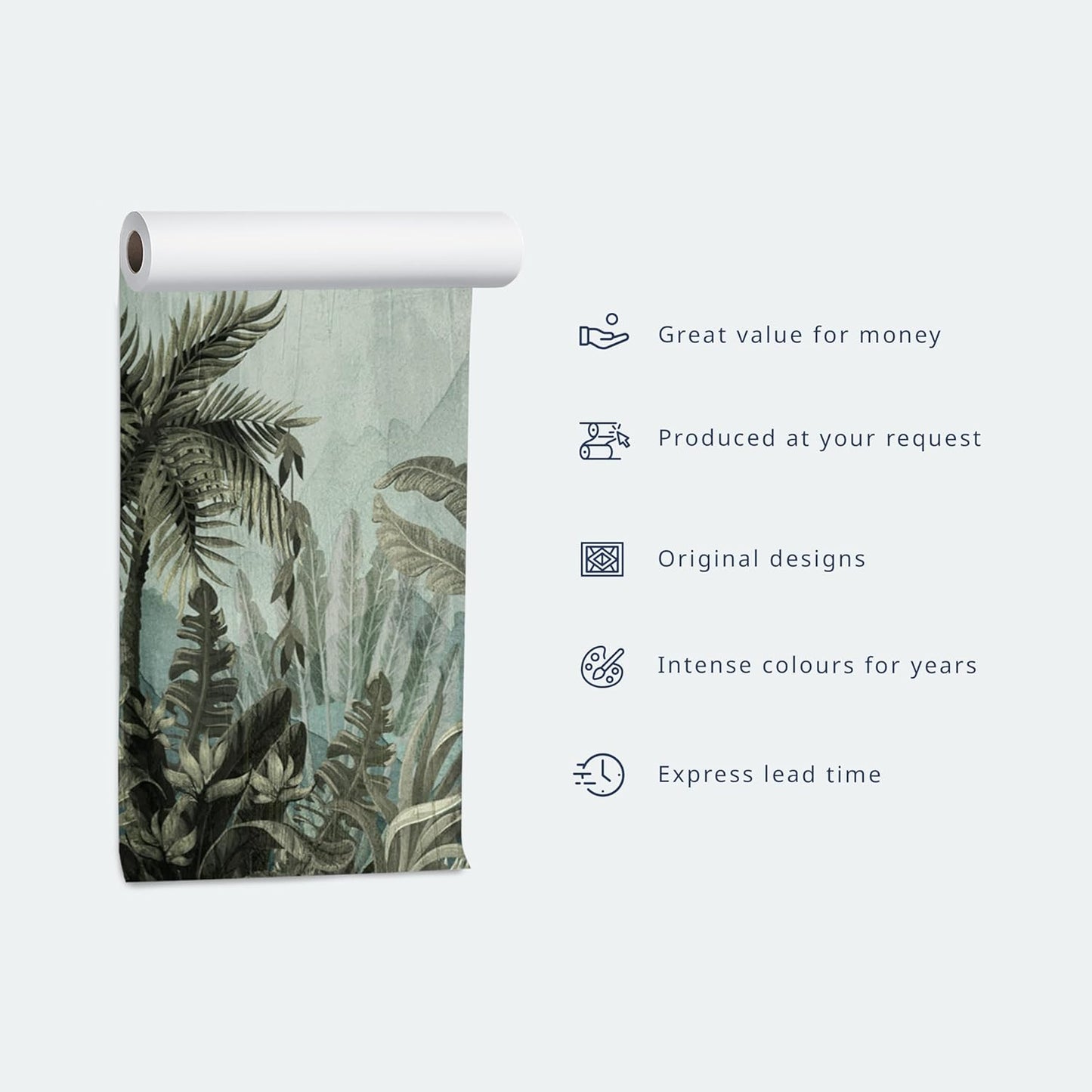 artgeist Wall Mural Forest 216x98 in - XXL Non-Woven Corner Wallpaper Fleece Angle Wall Decor Photo Print Picture Trees Forest Moss Mystery c-B-10183-a-a