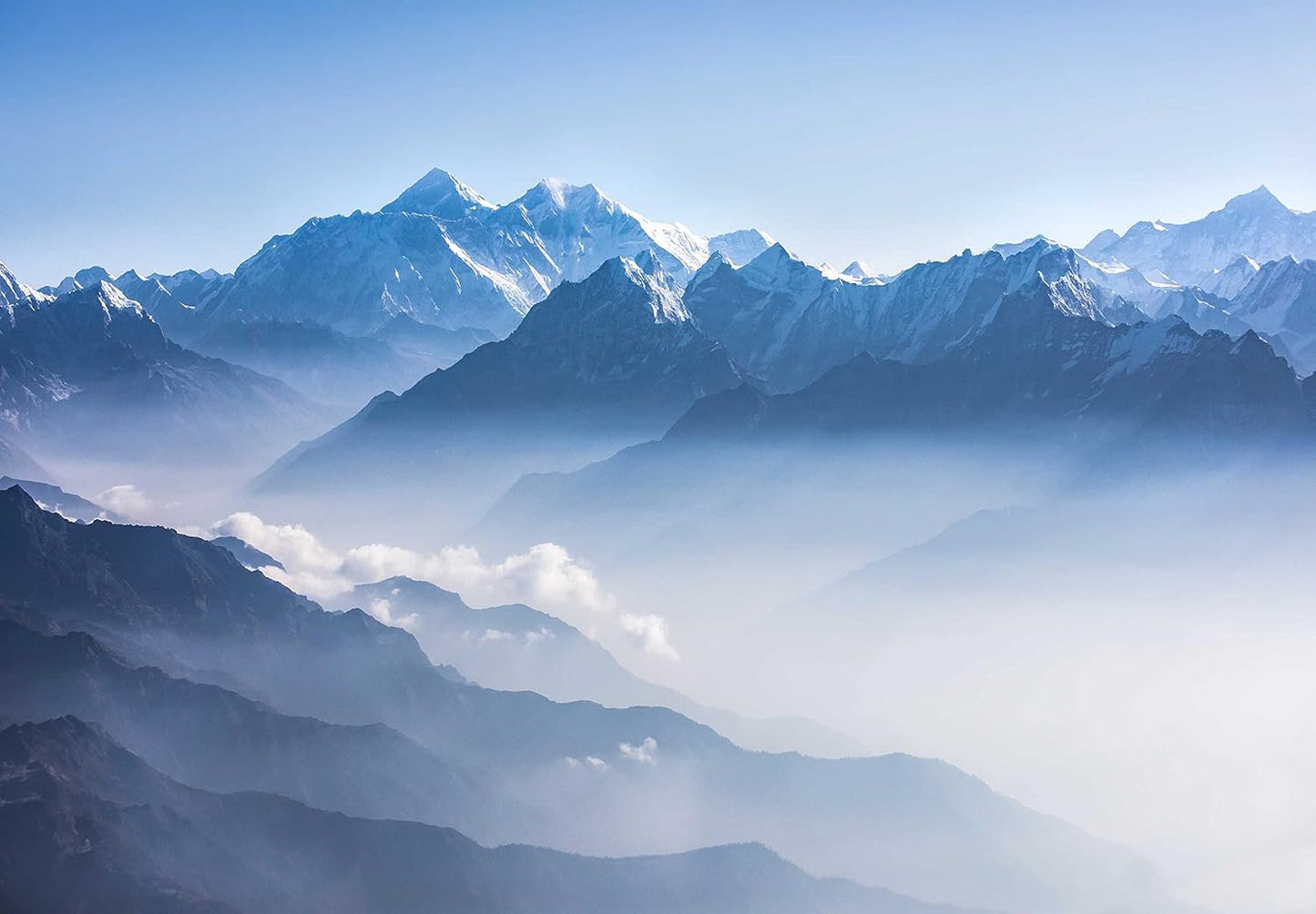 Misty Mountain Peak Wallpaper Natural Landscape Murals for Bedroom Living Room Sofa TV Background Wall (not self-Adhesive)