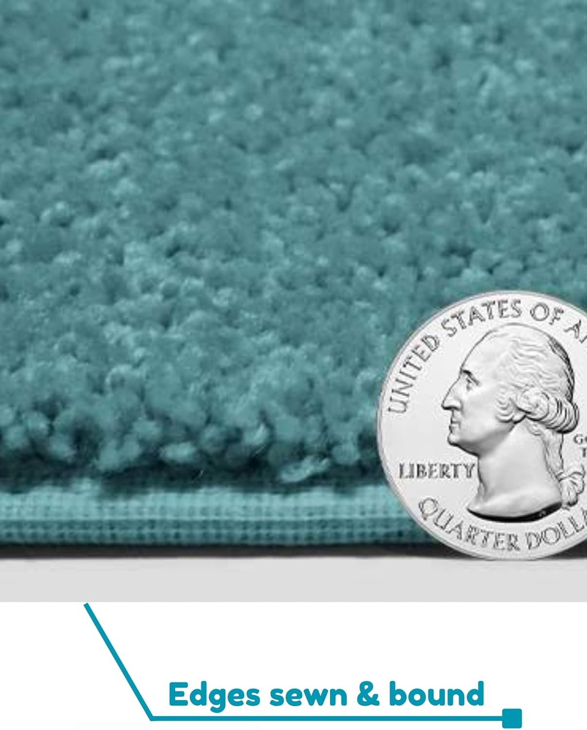 KOECKRITZ Soft and Colorful Kids Classroom Area Rugs (Passes Flammability Pill Test) Many Sizes and Bright Colors to Select from (3' Round, Surf)