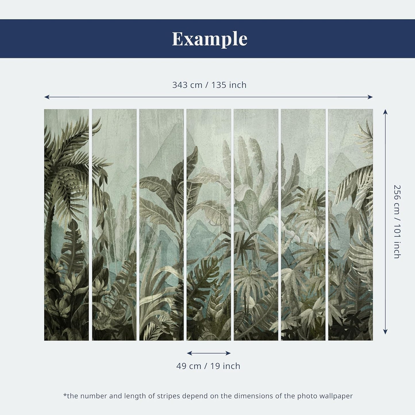 artgeist Wall Mural Tropical Leaves 79x55 in - XXL Non-Woven Wallpaper Fleece Wall Decor Photo Print Picture Image Design Landscape Jungle Nature Monstera Palm Leaves b-C-0821-a-a