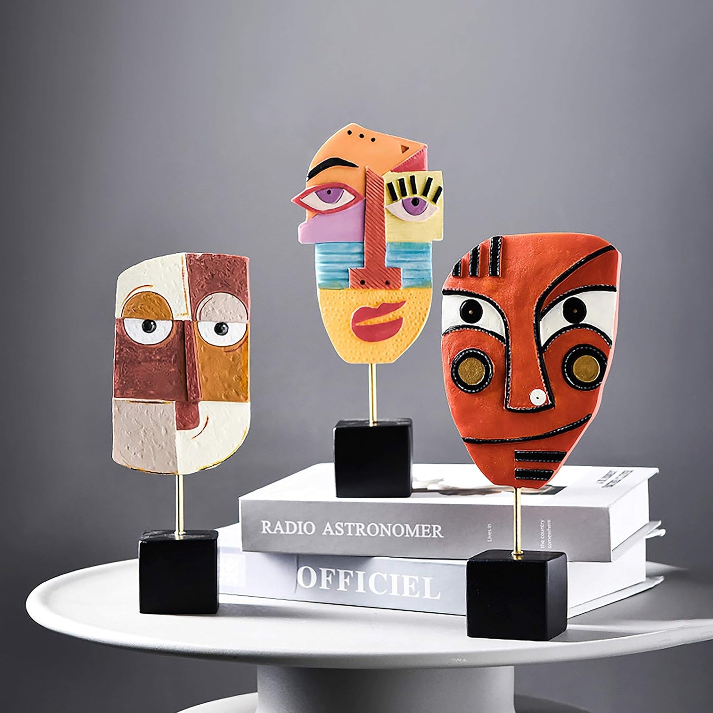 High Spirits - Handcrafted Resin Abstract Sculpture for Home Decor, Modern Book Shelf TV Stand, Living Room, Dining Room Table, Bedroom, Office Desktop, Cabinets Decorative Ornaments