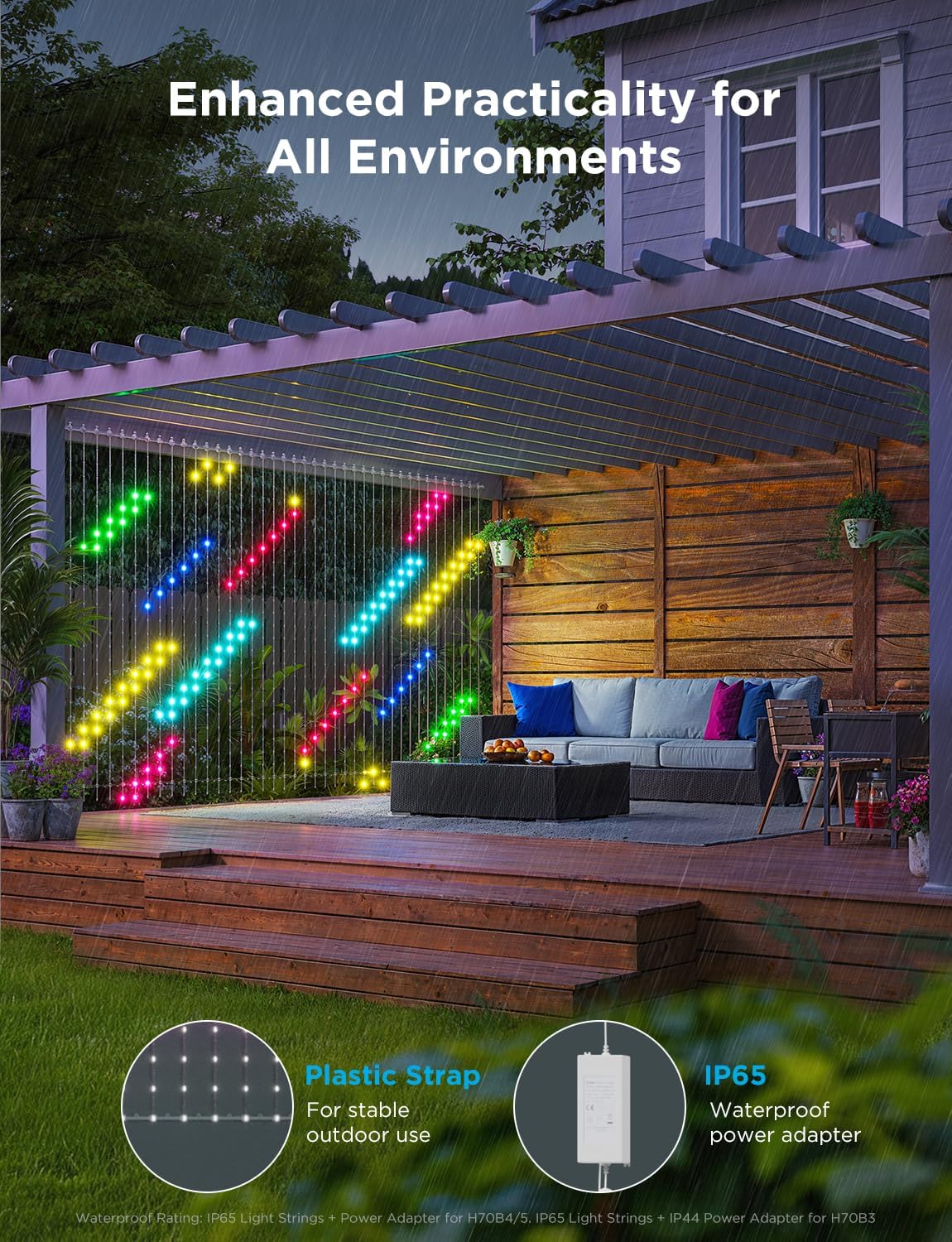 Govee Curtain Lights 2, Smart LED Curtain Light with DIY GIF AIGC, 1040 LEDs, RGBIC Color Changing Christmas Lights for Holiday Bedroom Window Dynamic Decor, Outdoor IP65 Waterproof, 9.8×6.6ft