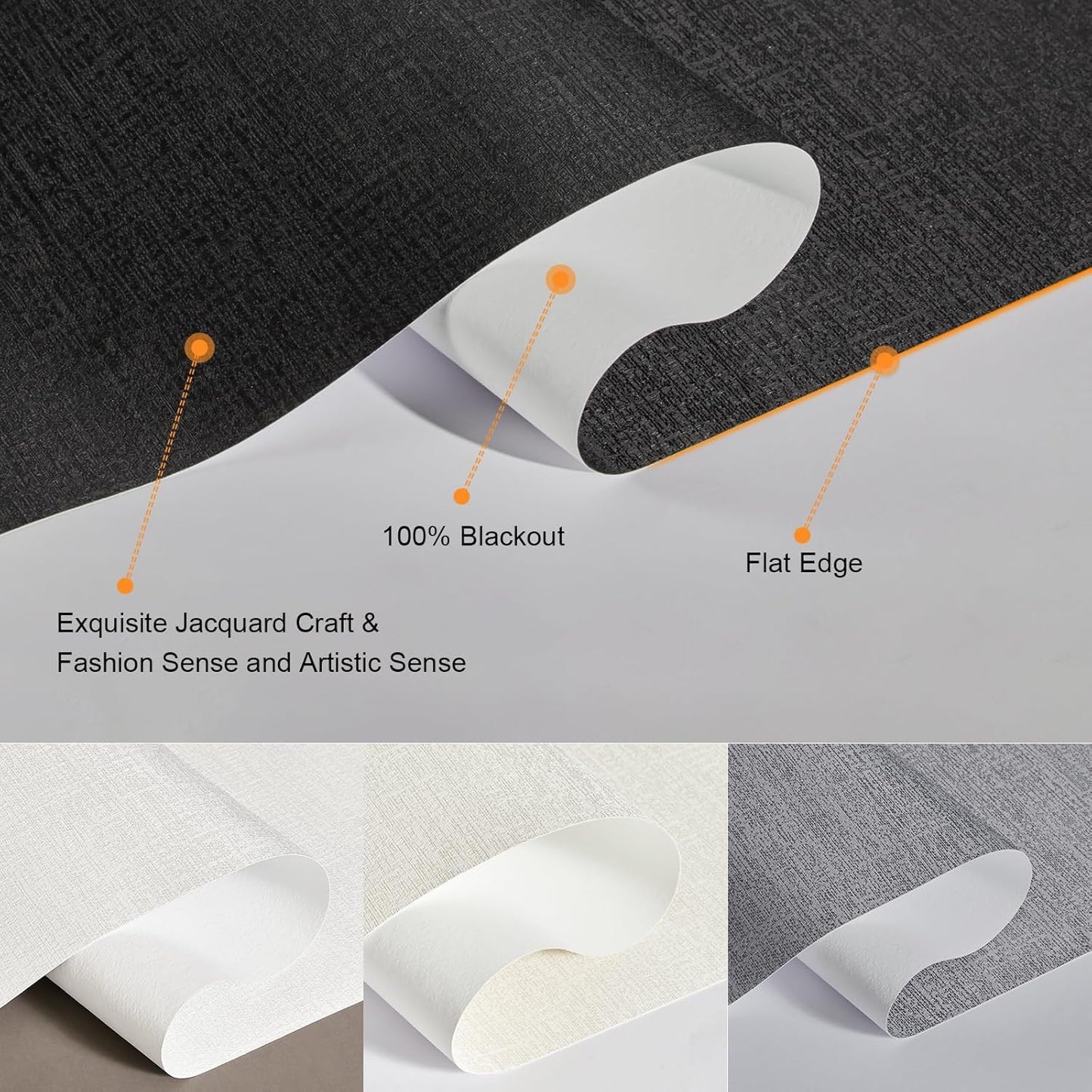 Persilux Free-Stop Cordless Blinds for Indoor Windows with Cover, Window Shades Blackout Roller Blinds, Thermal Insulated Fabric UV Protection for Kitchen, Office, Living Room, Black(27.5" W x 56" H)