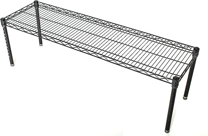 Omega Products Corporation 18" Deep x 48" Wide x 14" High Black Stationary Dunnage Rack