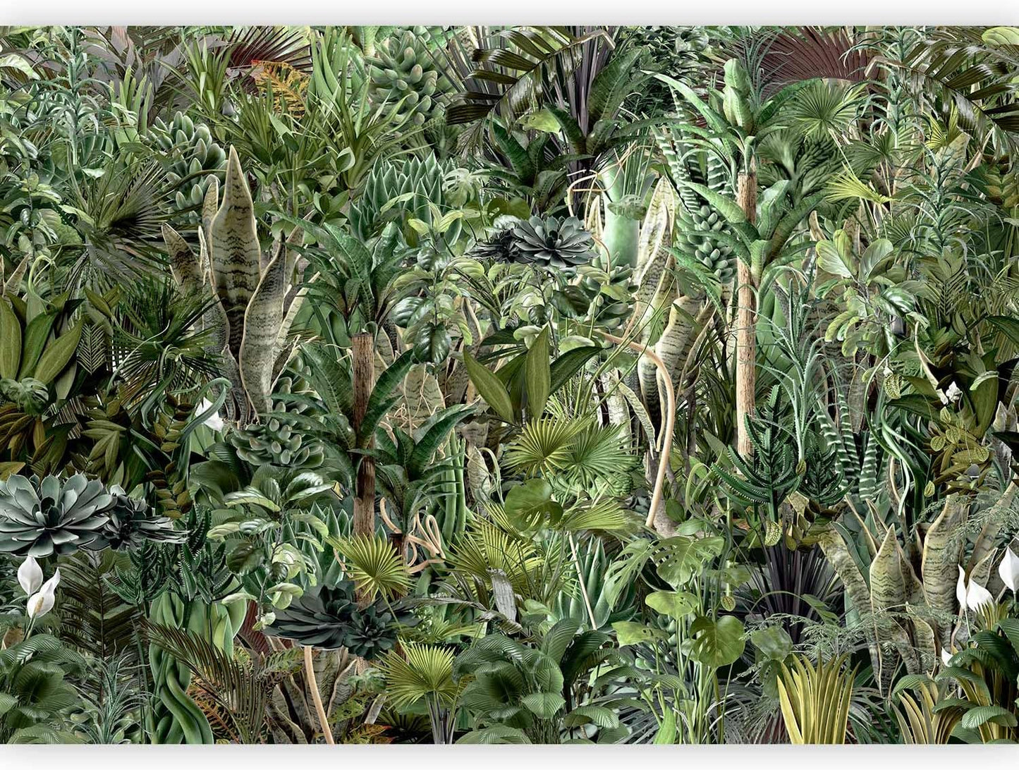 artgeist Wall Mural Leaves 193x138 in - XXL Peel and Stick Self-Adhesive Wallpaper Removable Large Sticker Foil Wall Decor Print Picture Image Design Plants Abstract Nature Botanical b-C-0858-a-a