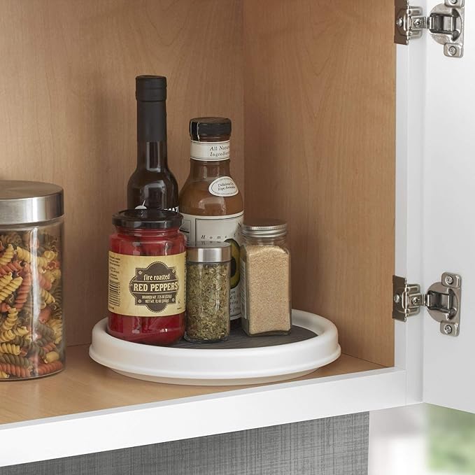 Copco Non-Skid Pantry Cabinet, 9-Inch, White/Gray (Pack of 4)