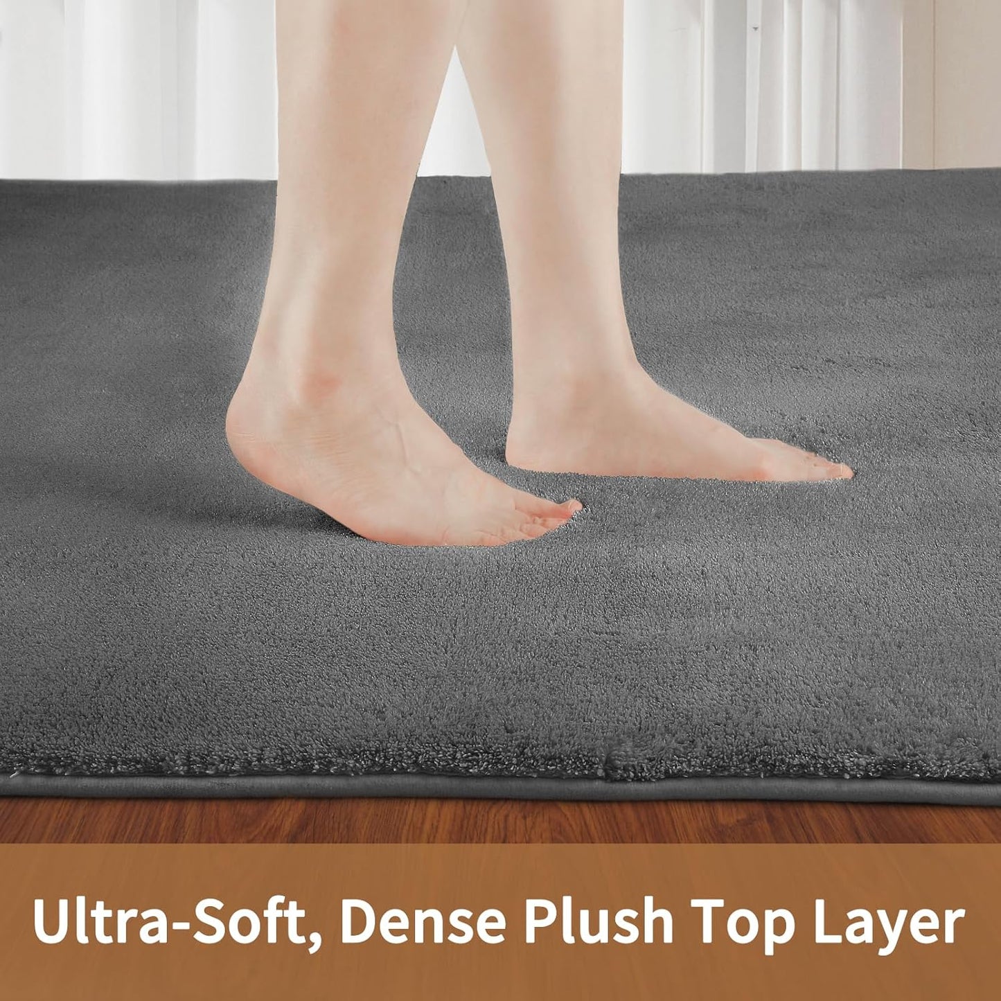 Sour Lemon 8x10 Area Rugs for Living Room, Soft Large Area Rug Fluffy Rugs for Bedroom，Machine Washable Area Rug Non Slip Carpet Rug for Living Room Playroom Kids Room Home Decor
