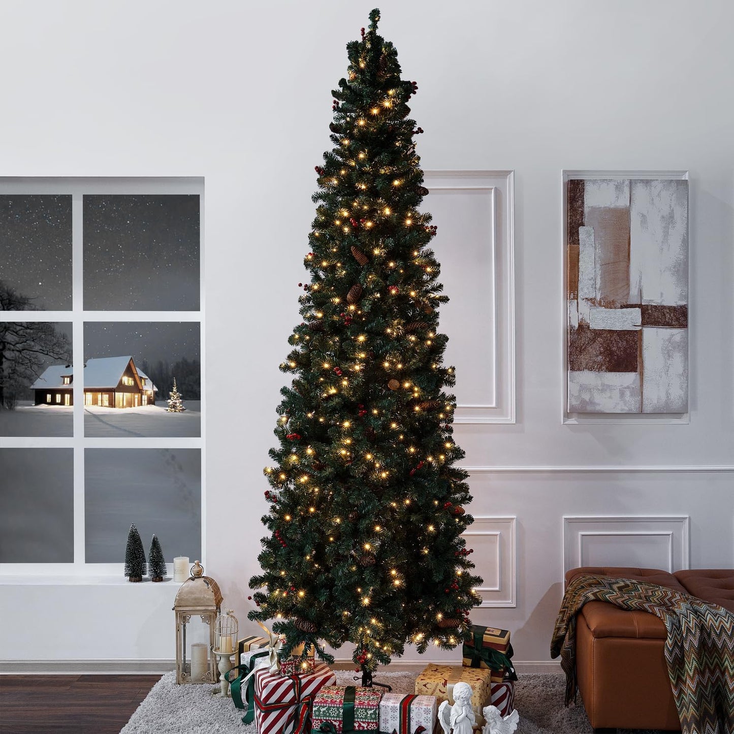 Belen Pencil Christmas Tree Green/9ft