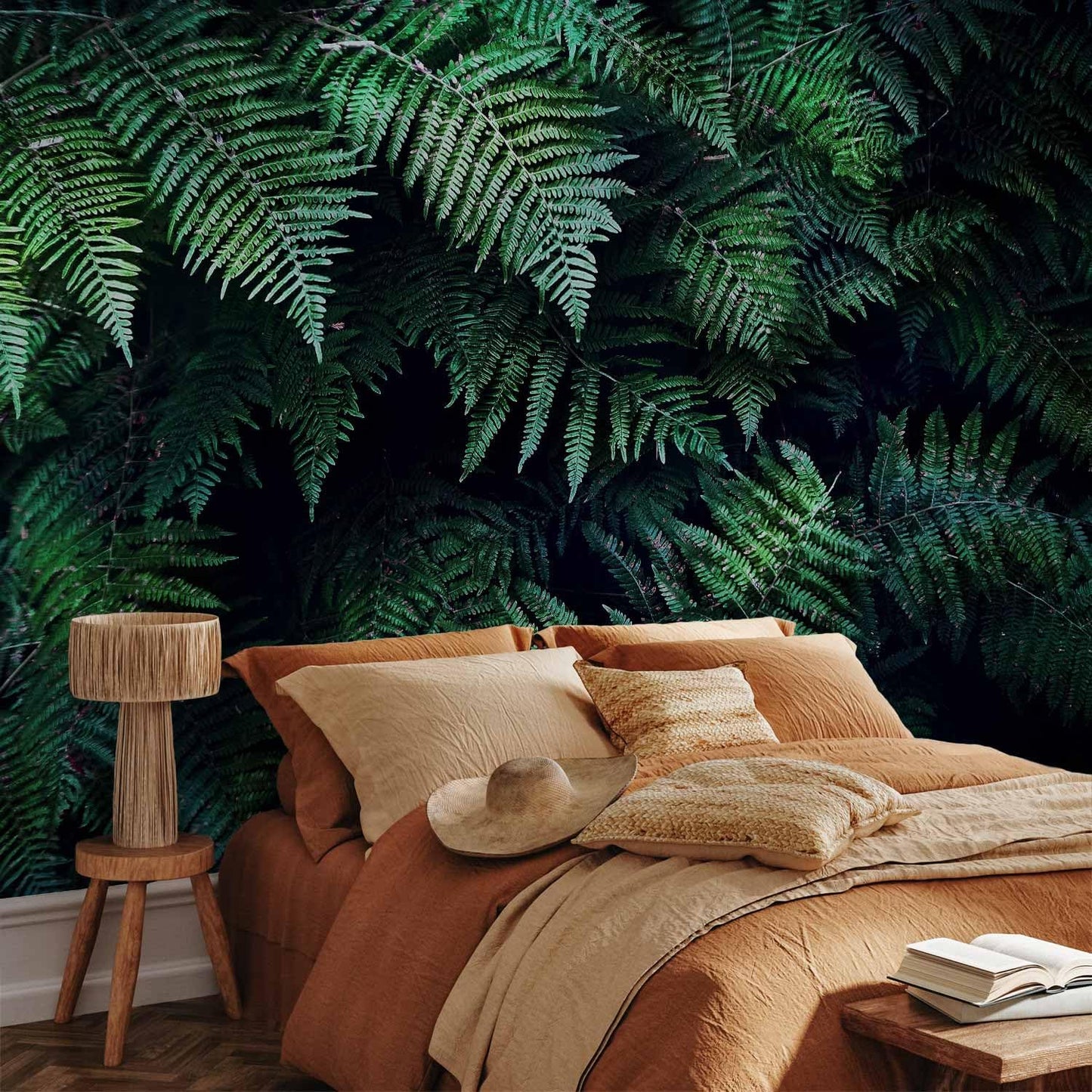artgeist Wall Mural 3D Effect 193x138 in - XXL Peel and Stick Self-Adhesive Wallpaper Removable Large Sticker Foil Wall Decor Print Picture Image Design - Tropical Leaves b-C-0564-a-a