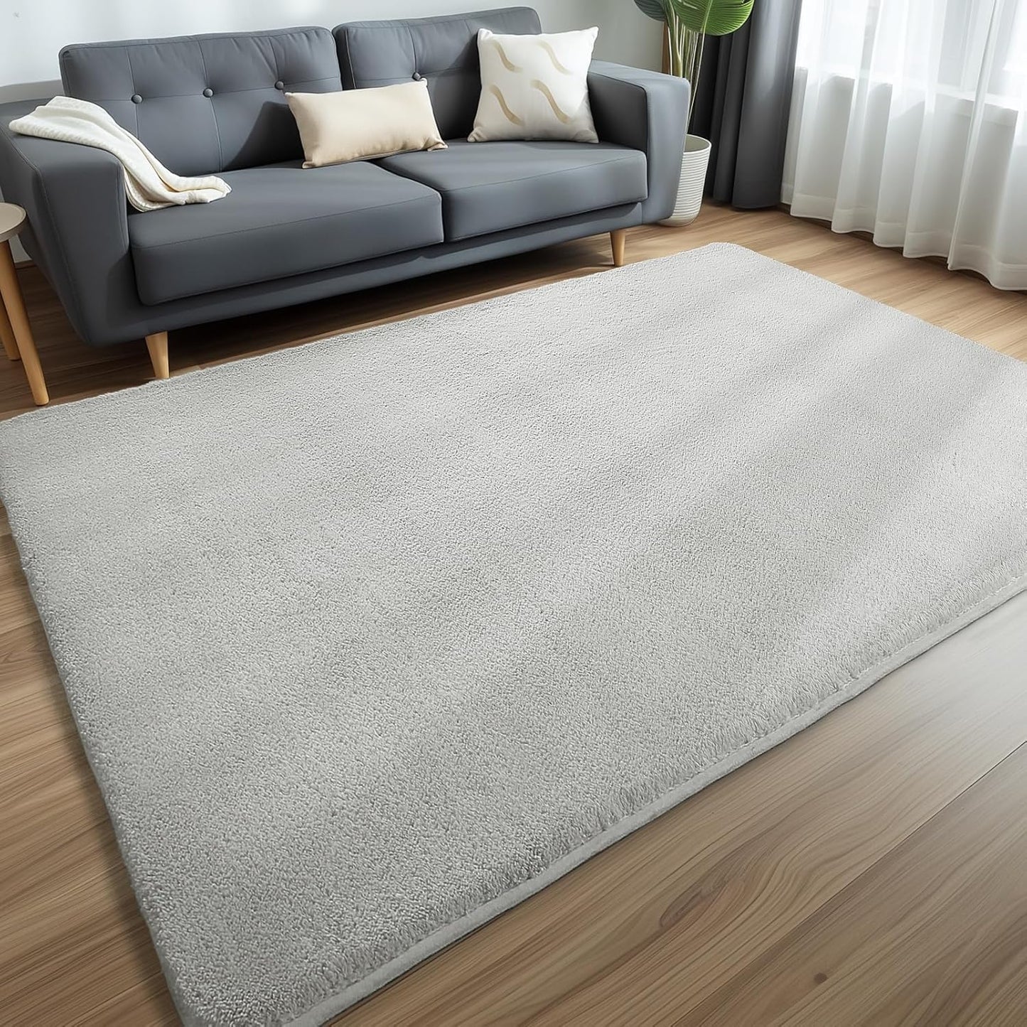 Sour Lemon 5x7 Area Rugs for Living Room, Soft Large Area Rug Fluffy Rugs for Bedroom，Machine Washable Area Rug Non Slip Carpet Rug for Living Room Playroom Kids Room Home Decor