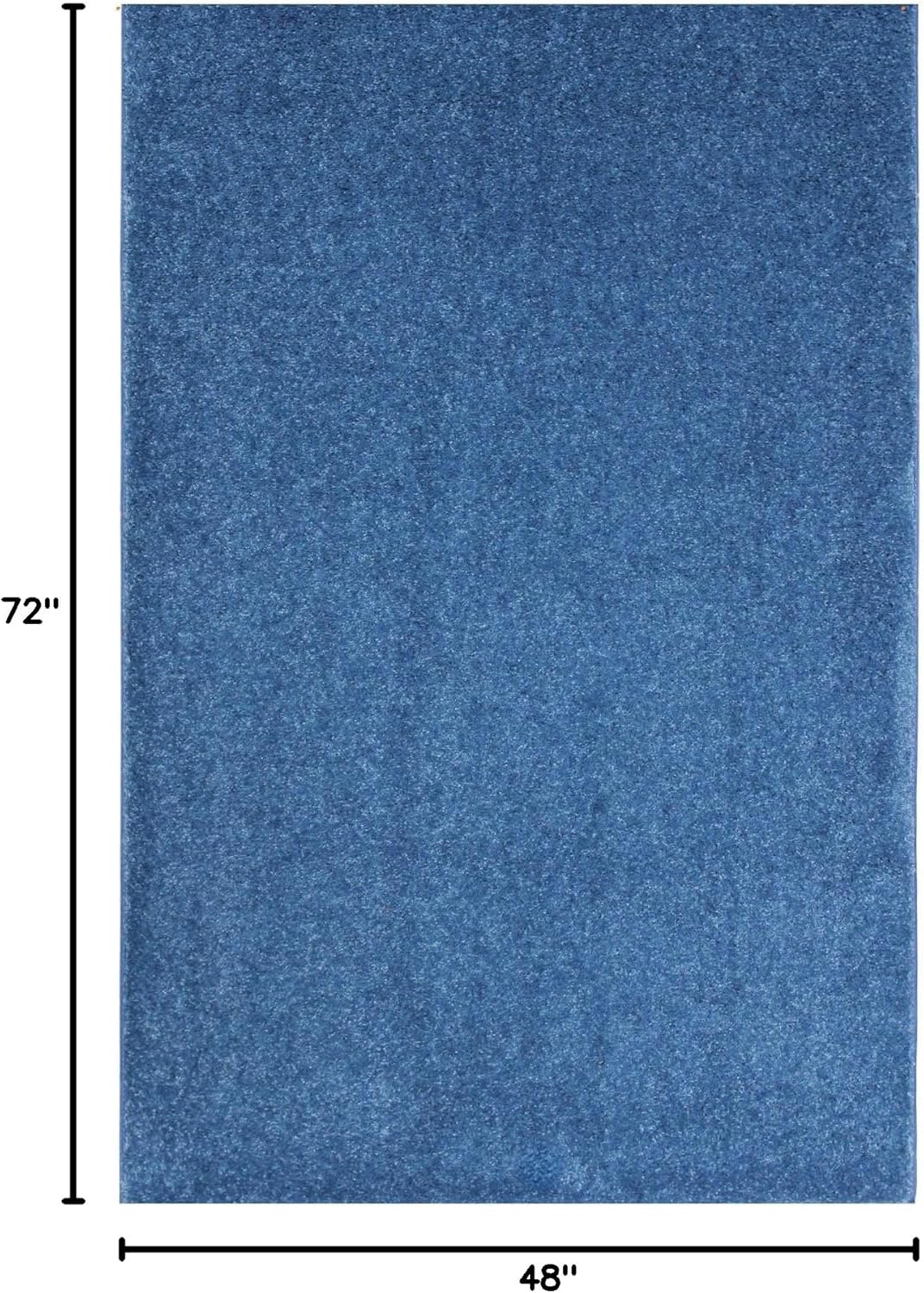 KOECKRITZ Soft and Colorful Kids Classroom Area Rugs (Passes Flammability Pill Test) Many Sizes and Bright Colors to Select from (4' x 6', Royal)