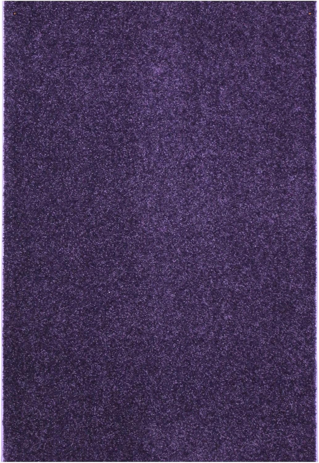 KOECKRITZ Soft and Colorful Kids Classroom Area Rugs (Passes Flammability Pill Test) Many Sizes and Bright Colors to Select from (4' x 4', Eggplant)