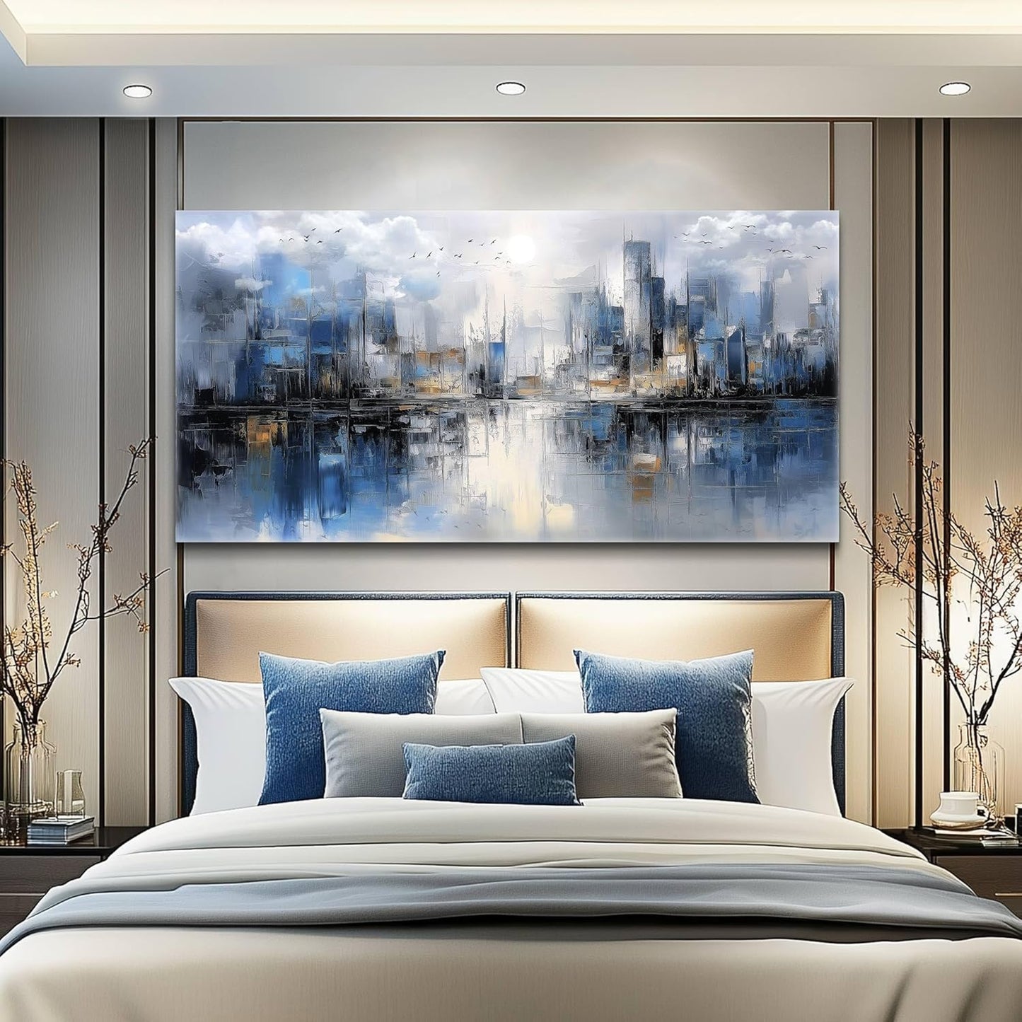 Canvas Wall Art for Living Room Large Wall Decor for Office Bedroom Decorations Abstract Watercolor Painting Artwork Room Wall Mural Aesthetic Home Decor 30x60 in