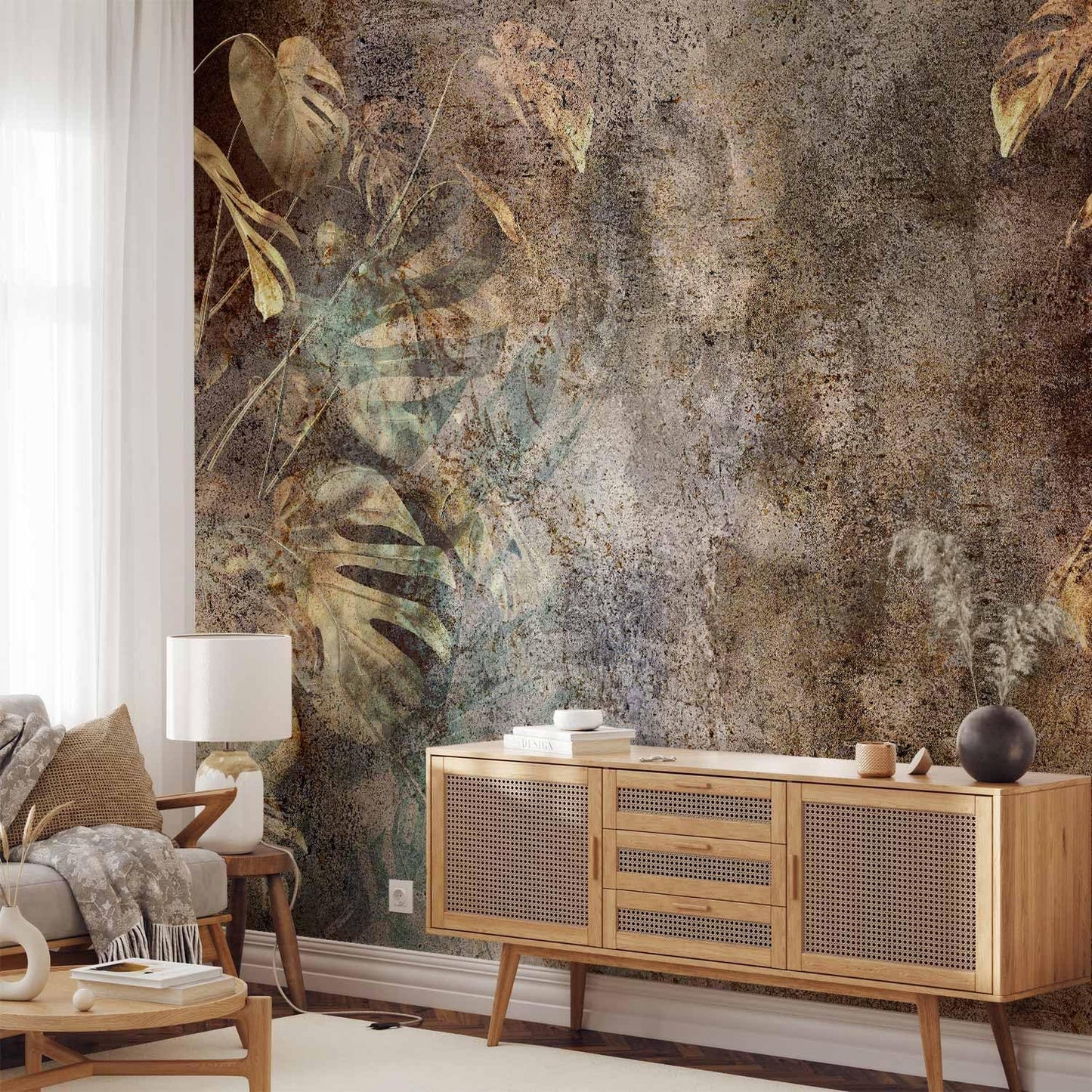 artgeist Premium Wall Mural Monstera 79x55 in - Non-Woven Wallpaper Fleece Wall Decor Photo Print Picture Image Design Nature Botanical Abstract Plants b-C-0859-a-a