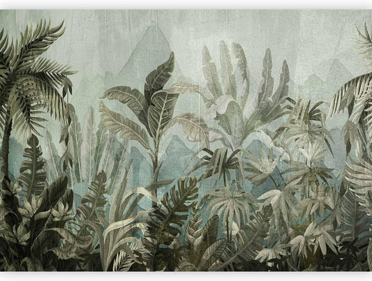 artgeist Wall Mural Leaves 193x138 in - XXL Peel and Stick Self-Adhesive Wallpaper Removable Large Sticker Foil Wall Decor Print Picture Design Nature Botanical Plants Palm Abstract b-C-0854-a-a