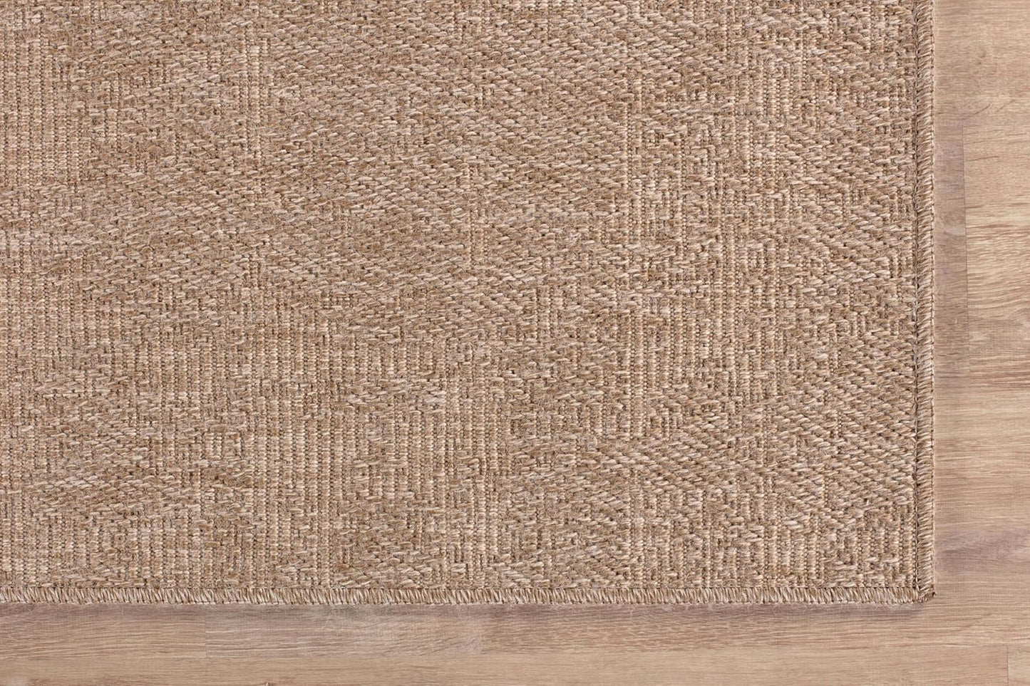 CAMILSON Easy Jute Round Rug 6ft Indoor Outdoor Natural Color Fiber Area Rugs for Living Room Patio and Kitchen Rug Solid Boho Woven Design Easy-Cleaning Washable Outside Carpet Alfombras (6 Round)